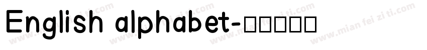 English alphabet字体转换